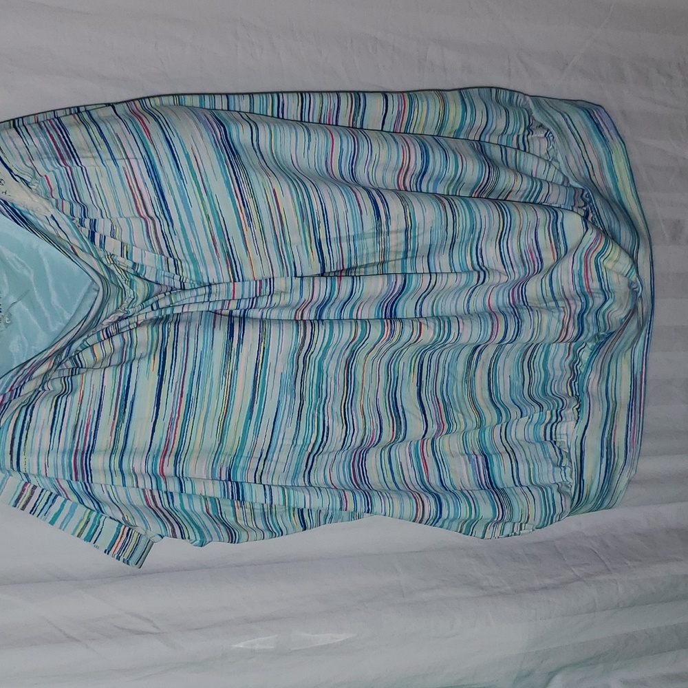 Lands end multicolored striped tankini - Picture 4 of 9